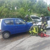 Frontale a Gemonio, feriti i due conducenti