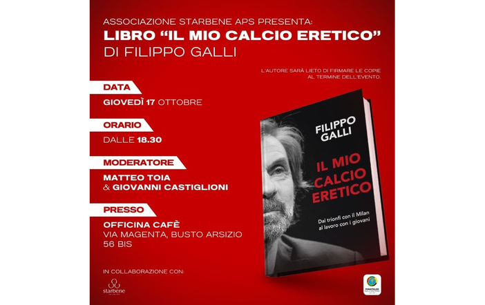 Filippo Galli racconta a Busto il suo “calcio eretico”