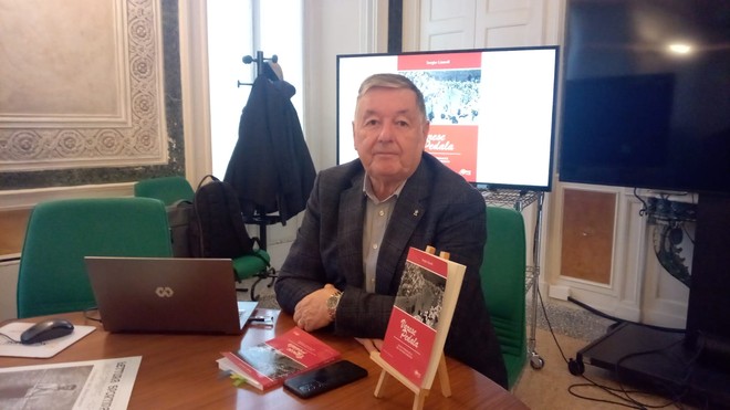 Sergio Gianoli e il suo nuovo libro presentato stamattina a Villa Recalcati