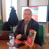 Sergio Gianoli e il suo nuovo libro presentato stamattina a Villa Recalcati