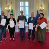 Da sinistra: Guido Bonoldi, Ivanoe Pellerin, Davide Galimberti, Irene Mesisca e Rossella Dimaggio