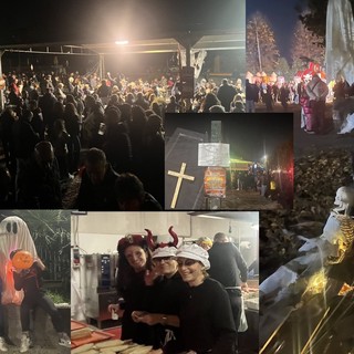 FOTO E VIDEO. Halloween, una folla gioiosa e colorata invade Solbiate: «Com'è bello festeggiare insieme»