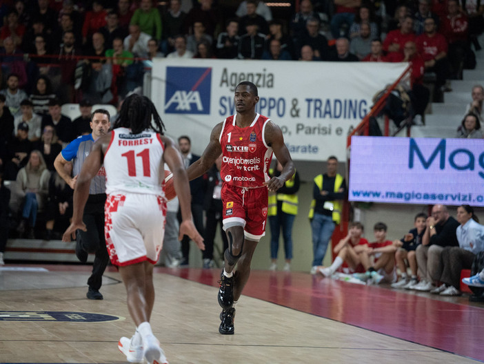 Jordan Harris, otto presenze per lui in maglia Openjobmetis (foto Fabio Averna)