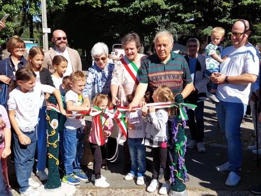 VIDEO - Inaugurata a Castellanza la Grande Piazza Lineare sull’Olona nel ricordo di Mirella Cerini