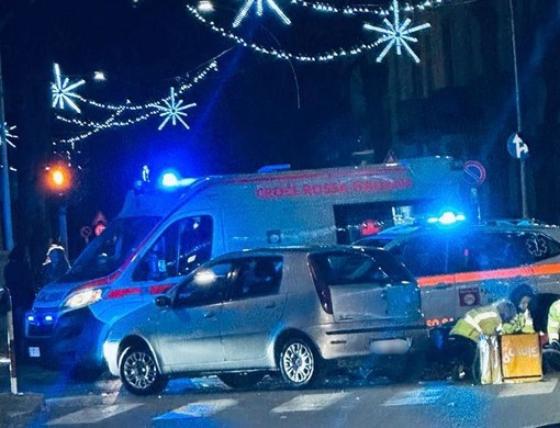 L'incidente di viale Pirandello di stasera a Busto