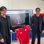 Max e Matteo Di Caro alla presentazione del progetto Varesina con il nuovo logo