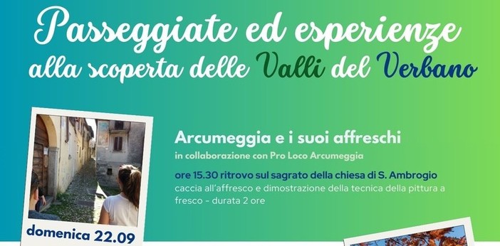 Comunità Montana Valli del Verbano organizza “le passeggiate” per famiglie