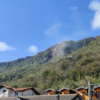 Il monte Rho, franato lunedì scorso