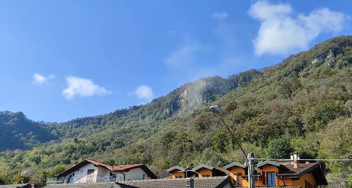 Il monte Rho, franato lunedì scorso