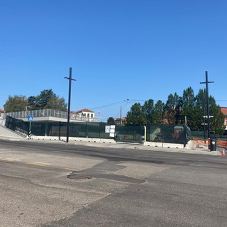 L'area coperta in piazzale Kennedy dove troverà posto il mercato coperto con una quindicina di banchi