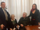 Olga Fiorini con il marito Enrico e i nipoti Cinzia e Mauro