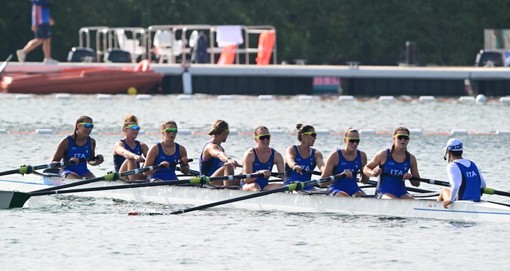 È finale per l'otto femminile con Alice Codato e Linda De Filippis (foto Federazione Italiana Canottaggio)