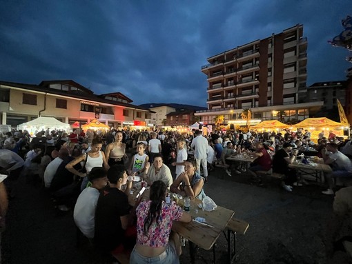 Uno scatto dallo street food organizzato per la Festa Italo Svizzera