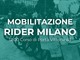 Rider in piazza a Milano