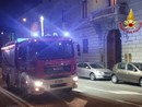 I vigili del fuoco sul posto