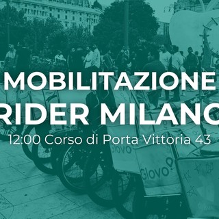 Rider in piazza a Milano