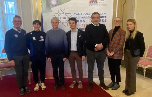 La presentazione dei Campionati Italiani di pattinaggio di figura, tenutasi stamattina a Palazzo Estense