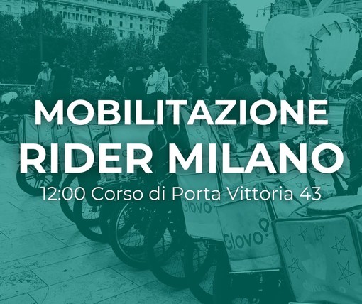 Rider in piazza a Milano