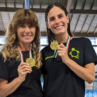 Olgiate è d'oro agli italiani di sincro con il duo Michela Barbini-Alessia Fornasini