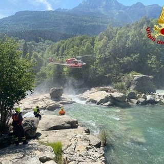 Quattro escursionisti bloccati agli Orridi di Uriezzo, salvati dall'elicottero dei Vigili del fuoco