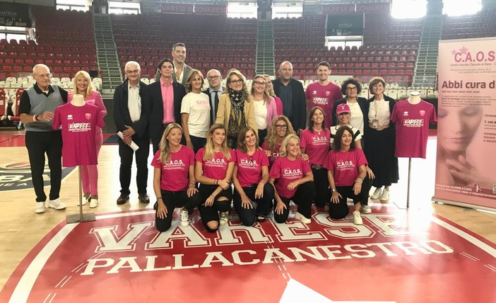 Pallacanestro Varese e CAOS insieme per la prevenzione del tumore al seno