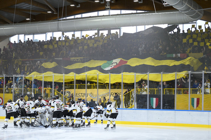 Il popolo giallonero è pronto a riempire d'amore e passione Cortina per la Supercoppa (foto Alessandro Umberto Galbiati)