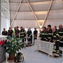 L'omaggio ai vigili del fuoco morti durante l'incendio in Basilicata