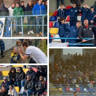 Passione pura al Chinetti durante e dopo Solbiatese-Pavia (foto Alessandro Umberto Galbiati)