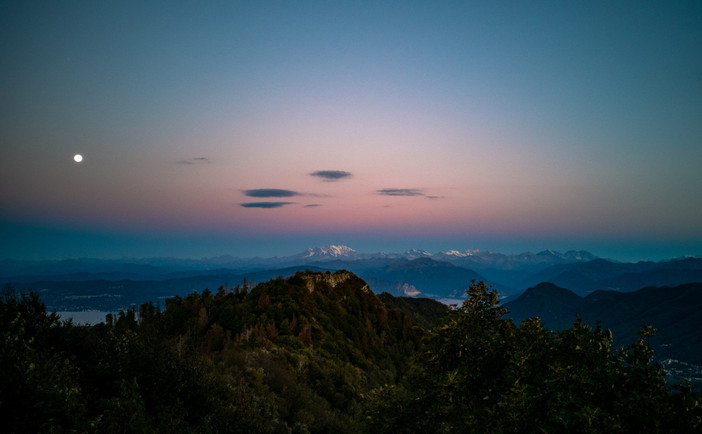 Plenilunio settembrino da Campo dei Fiori (foto Andrea Aletti - Società Astronomica Schiaparelli)