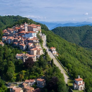 Veduta aerea del Sacro Monte di Varese