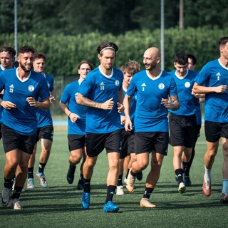 La Solbia corre verso l'inizio del campionato (foto tratta dalla pagina Facebook ufficiale della Solbiatese Calcio 1911)