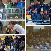 Passione pura al Chinetti durante e dopo Solbiatese-Pavia (foto Alessandro Umberto Galbiati)