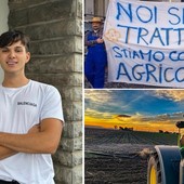 Cristian Posteraro, diciottenne di Porto Ceresio, fondatore del Trattoristi Lombardi Club