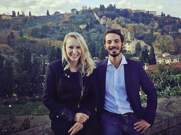 Vincenzo Sofo con la moglie, Marion Marechal Le Pen