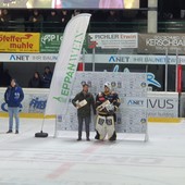 Il neo portiere ucraino Artur Ogandzhanyan premiato Mvp alla prima uscita in maglia giallonero di Appiano. Sotto in gallery il gol di Allevato