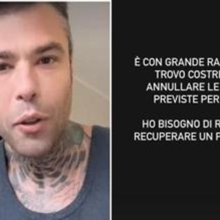 Fedez, stop forzato dopo il ricovero: &quot;Ho bisogno di riposo&quot;