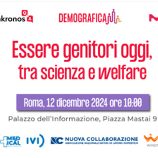 'Essere genitori oggi, tra scienza e welfare', il 12 dicembre evento Adnkronos Q&amp;A