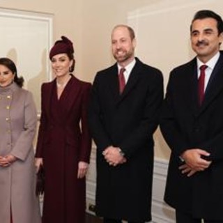 Kate Middleton riceve l'emiro del Qatar, il grande ritorno della principessa del Galles