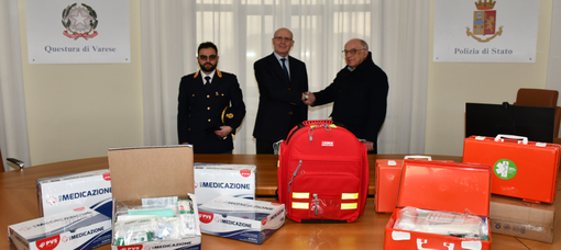 Federfarma dona materiale sanitario alla Questura di Varese